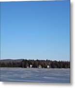 Poconos, The Lake In January Metal Print