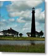 Point Bolivar Lighthouse Metal Print