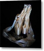 Pointe Shoes And Dog Tags1 Metal Print