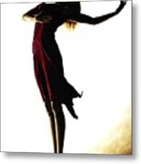Poise In Silhouette Metal Print