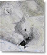 Polar Bears Metal Print