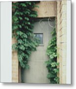 Polaroid Image-ivy In The Doorway Metal Print