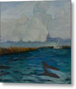 Pointe Aux  Chien Metal Print