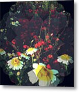 Poppies And Daisies Metal Print