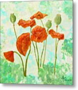 Poppies Metal Print