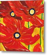 Poppies Painting Metal Print