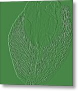 Poppy Embossing Metal Print