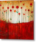 Poppy Garden Metal Print