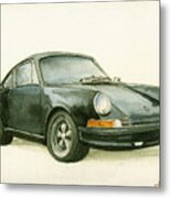 Porsche 911 Classic Car Art Metal Print