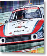 Porsche 935 Coupe Moby Dick Martini Racing Team Metal Print