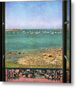 Port Blanc Brittany - View From Grand Hotel Metal Print