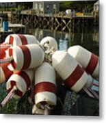Port Clyde Maine Bouys Metal Print