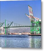 Port Of Los Angeles - Panoramic Metal Print
