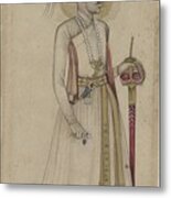 Portrait Of Sultan Muhammad Quli Metal Print
