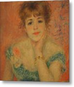 Portrait Of The Actress Jeanne Samary Metal Print