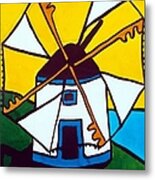 Portuguese Singing Windmill By Dora Hathazi Mendes Metal Print