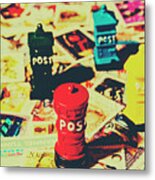 Postage Pop Art Metal Print