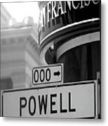 Powell Street San Francisco Metal Print