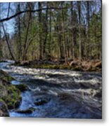 Prairie River White Riffles Metal Print