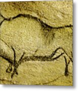 Prehistoric Bison 2 - La Covaciella Metal Print