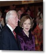 President And Mrs. Jimmy Carter Nobel Celebration Metal Print