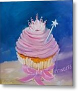 Princess Cupcake Metal Print