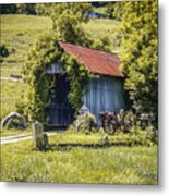 Private Covered Bridge Metal Print