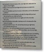 Psalm 91 Metal Print
