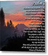 Psalms 23 Sunrise Metal Print