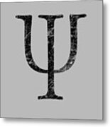 Psi Greek Letter Symbol For Psychology Metal Print