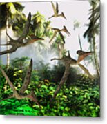 Pterodactylus Flying Reptiles Metal Print
