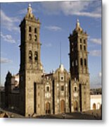 Puebla Cathedral Horizontal Mexico Metal Print