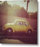 Punch Buggy #yellow Metal Print