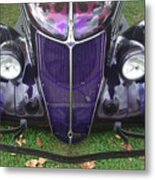 Purple Antique Ford Metal Print