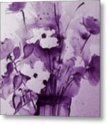 Purple Bouquet Metal Print