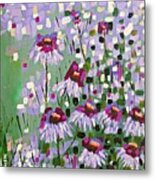 Purple Coneflowers Metal Print