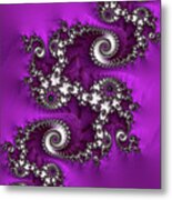 Purple Dragon Metal Print