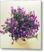 Purple Flowers Metal Print