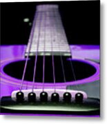 Purple Guitar 15 Metal Print