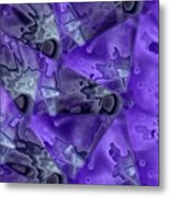 Purple In Motion Metal Print