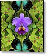 Purple Orchid Metal Print