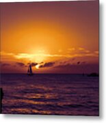 Purple Sunset - Key West 2 Metal Print