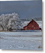 Quiet Time At The Ranch Metal Print