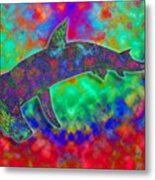 Rainbow Hammerhead Shark Metal Print
