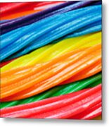 Rainbow Licorice Metal Print