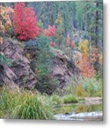 Rainbow Of The Season With River Metal Print