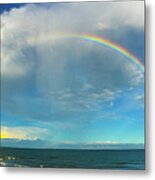 Rainbow Over Topsail Island Metal Print