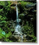 Rainy Day Runoff Nuuanu Metal Print