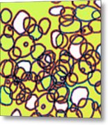 Random Cells 4 Metal Print