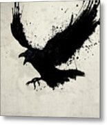 Raven Metal Print